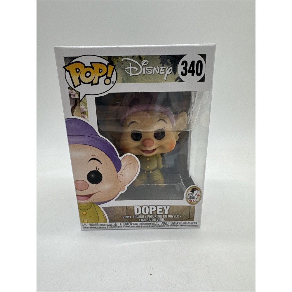 Snow White and the Seven Dwarfs Dopey Pop #340 Funko New In Box